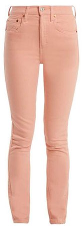 Re/Done Originals Re/done Originals - High Rise Skinny Jeans - Womens - Pink