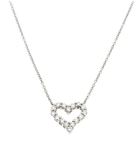 Tiffany & co necklace heart diamond