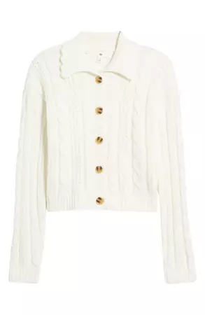 BP. Cable Polo Cardigan | Nordstrom