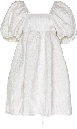 Cecilie Bahnsen Elsa Textured Silk Babydoll Dress