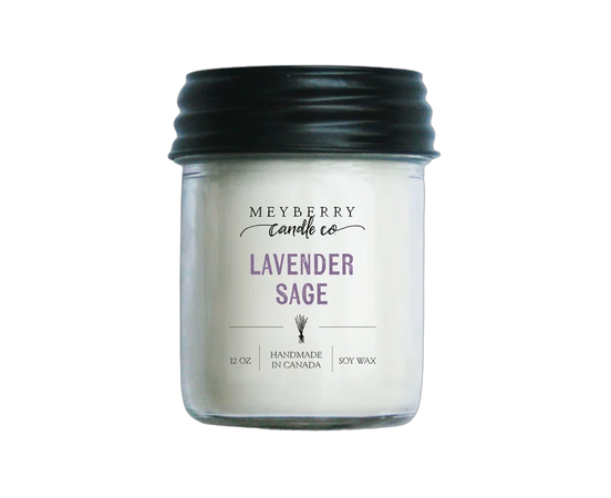 Lavender Sage Candle, Scented Soy Wax Candle, Soy Candle, 12oz Candle, 8oz Candle, Gift Idea