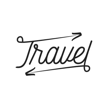 Travel - Word Decal Graphic freeshipping - Conquest Maps LLC