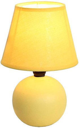 Simple Designs LT2008-YLW Ceramic Globe Table Lamp, Yellow, Table Lamps - Amazon Canada