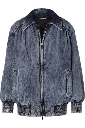 Miu Miu | Oversized denim jacket | NET-A-PORTER.COM