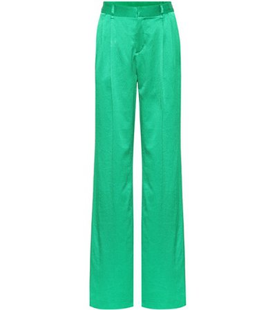 Hammered satin trousers