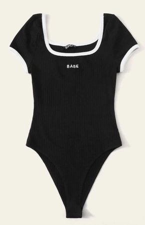 Babe Contrast Body Suit