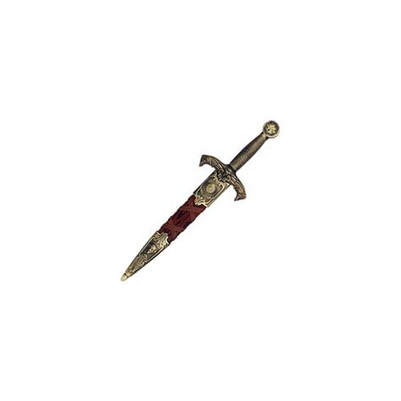 knife red silver gold