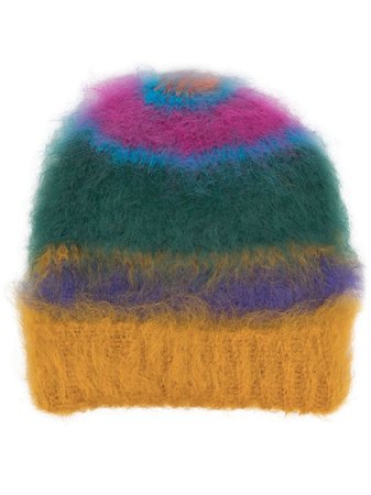 Marni Striped colour-block Beanie Hat - Farfetch