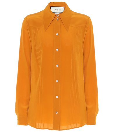 Gucci Hammered Silk Blouse