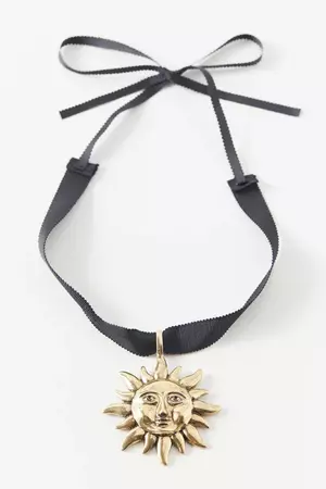 Rayanne Sun Ribbon Necklace | Urban Outfitters