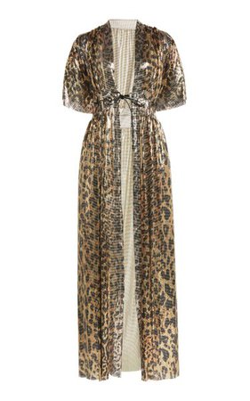 Leopard-Print Chainmail Kimono By Paco Rabanne | Moda Operandi