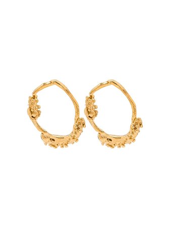 Alighieri 24kt gold-plated Unreal City Hoop Earrings - Farfetch