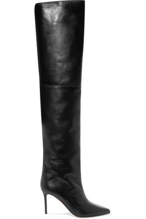 Alexandre Vauthier | Alex leather thigh boots | NET-A-PORTER.COM
