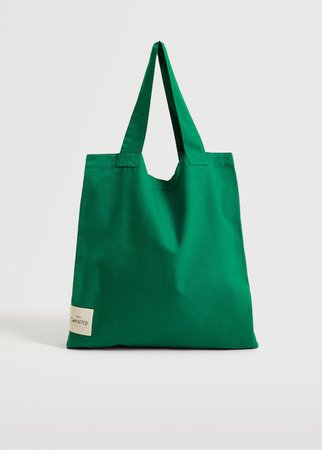 Pamuklu shopper çanta - Kadın | Mango Türkiye