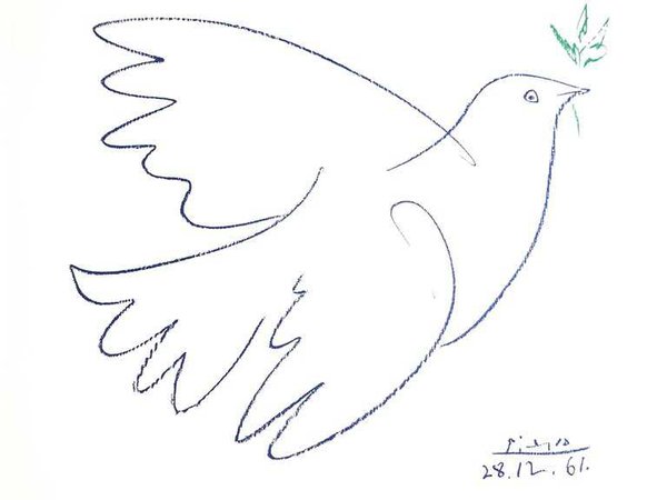 (after) Pablo Picasso - After Pablo Picasso - Peace Dove - Lithograph, Print For Sale at 1stdibs