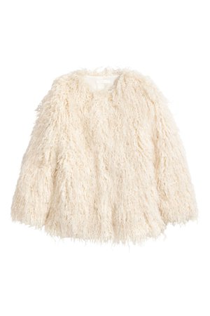 Faux Fur Jacket - Natural white - Ladies | H&M US