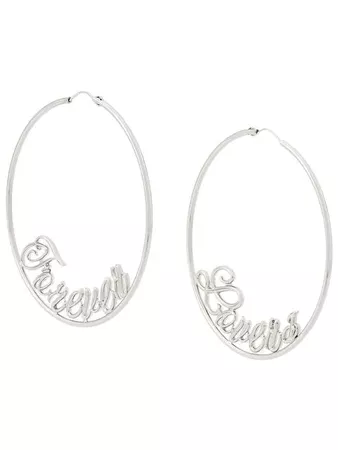 Red Valentino Forever Lovers hoop earrings £171 - Fast Global Shipping, Free Returns