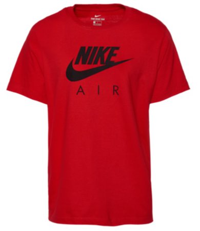 red Nike shirt