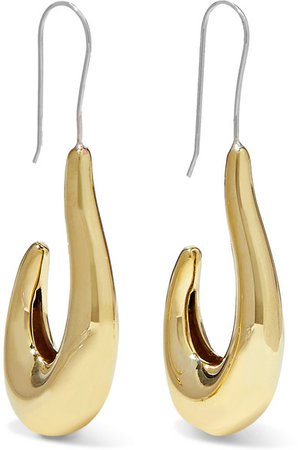 Leigh Miller | + NET SUSTAIN Lure gold-tone earrings | NET-A-PORTER.COM
