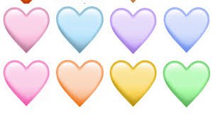 pastel hearts