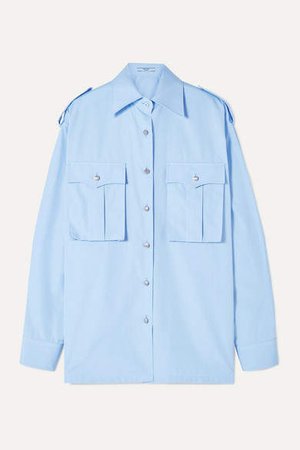 Cotton-poplin Shirt - Blue