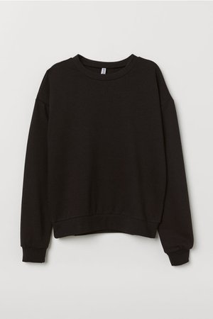 Sweatshirt - Black - Ladies | H&M US