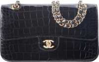 Chanel Shiny Black Crocodile Medium Classic bag