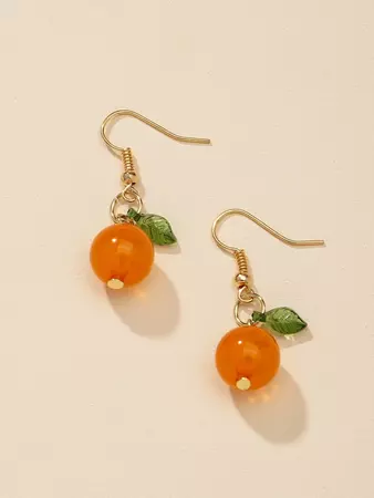 Orange Fruit Earrings