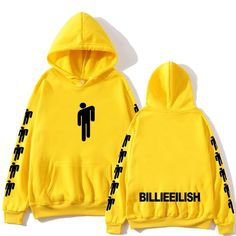 billie eilish hoodie yellow