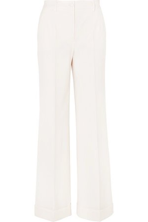 Dolce & Gabbana | Wool-blend crepe wide-leg pants | NET-A-PORTER.COM