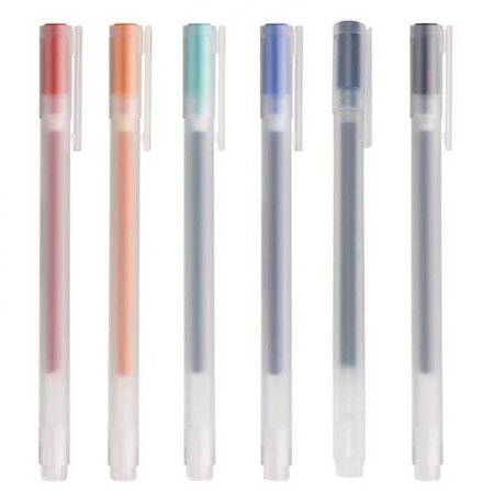 Gel Ink Ballpoint Pen Set 6 Color 0.5mm