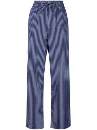 TEKLA Verneuil stripe-pattern Pyjama Trousers - Farfetch