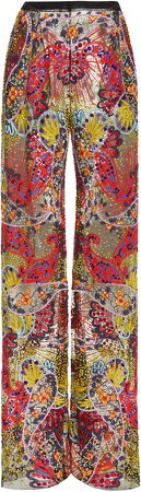 Naeem Khan Embroidered Pants