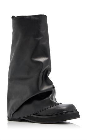 Robin Leather Combat Boots By The Attico | Moda Operandi