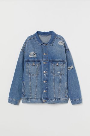 Oversized Denim Jacket - Denim blue - | H&M US