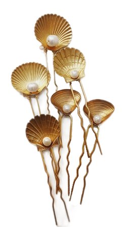 Mignonne Seashell Hair Pins