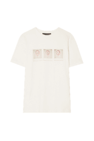 ALEXACHUNG International Women's Day printed cotton-jersey T-shirt