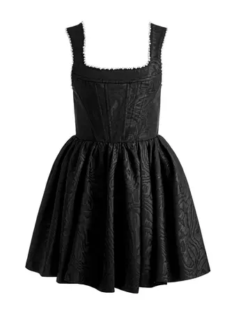 Guinevere Bustier Mini Dress In Black | Alice And Olivia