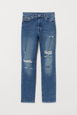 Mom High Ankle Jeans - Denim blue - Ladies | H&M IN