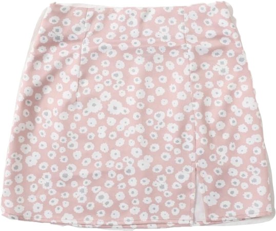 pink flower skirt