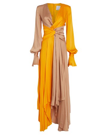 Acler | Empire Two-Tone Twisted Maxi Dress | INTERMIX®