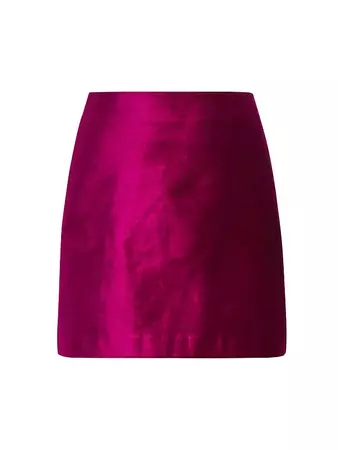 Shop Veronica Beard Ohemia Cotton-Blend Velvet Miniskirt | Saks Fifth Avenue