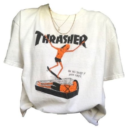 *clipped by @luci-her* Thrasher T-shirt