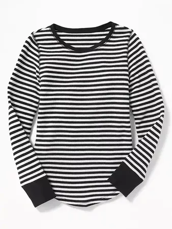 Thermal-Knit Scoop-Neck Tee for Girls | Old Navy