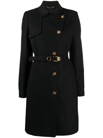 Versace, Medusa Safety Pin Button-Up Coat