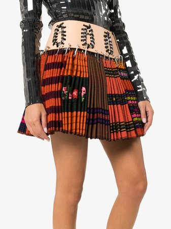 Chopova Lowena multi-print Kilt Skirt - Farfetch