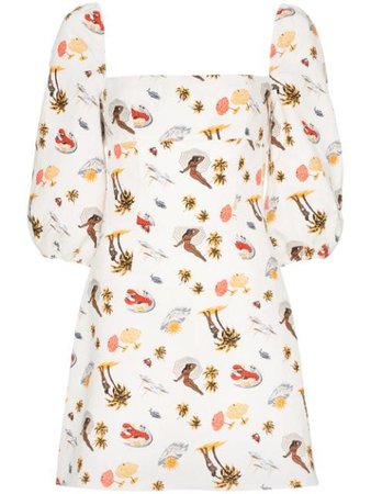 Reformation Hampstead beach print dress £190 - Shop Online - Fast Delivery, Free Returns