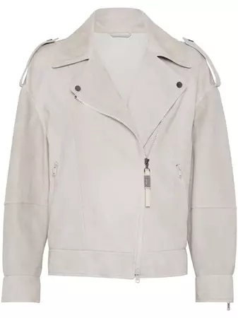 Brunello Cucinelli zip-up Leather Jacket - Farfetch