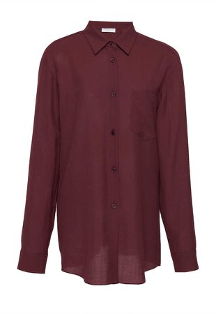 Reyes Button-Down Wool And Cashmere Top