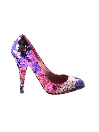 Miu Miu Floral Purple Pink Heels Size 37.5 (EU) - 74% off | thredUP